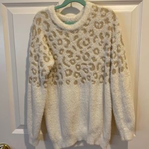 Girls animal print sweater